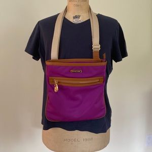 Michael Kors Purple Nylon Crossbody Bag